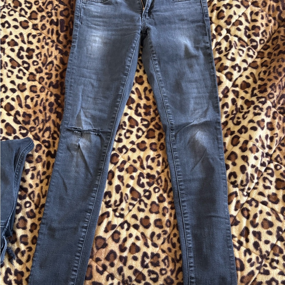 AG Adriano Goldschmied Dark Gray Skinny Jeans